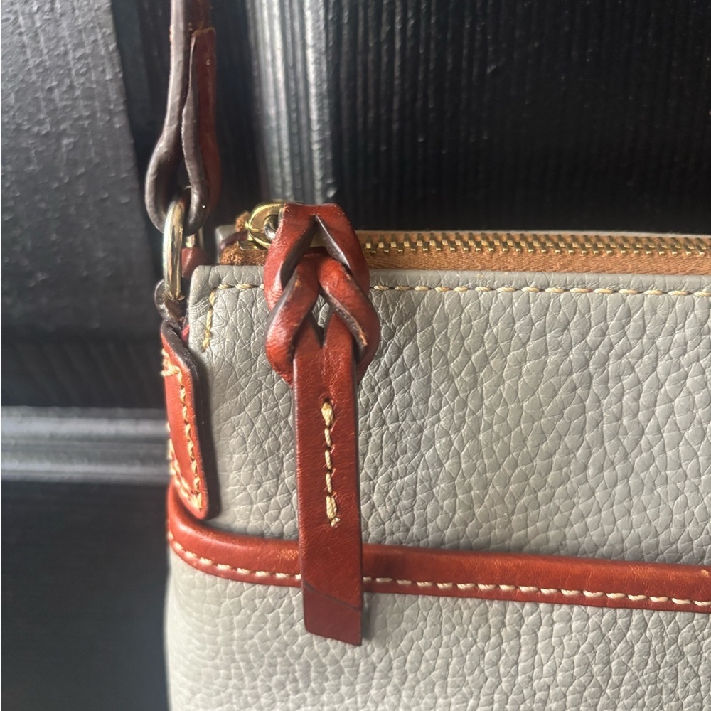 Dooney & Bourke Gray and Brown Crossbody Bag - Picture 4 of 14